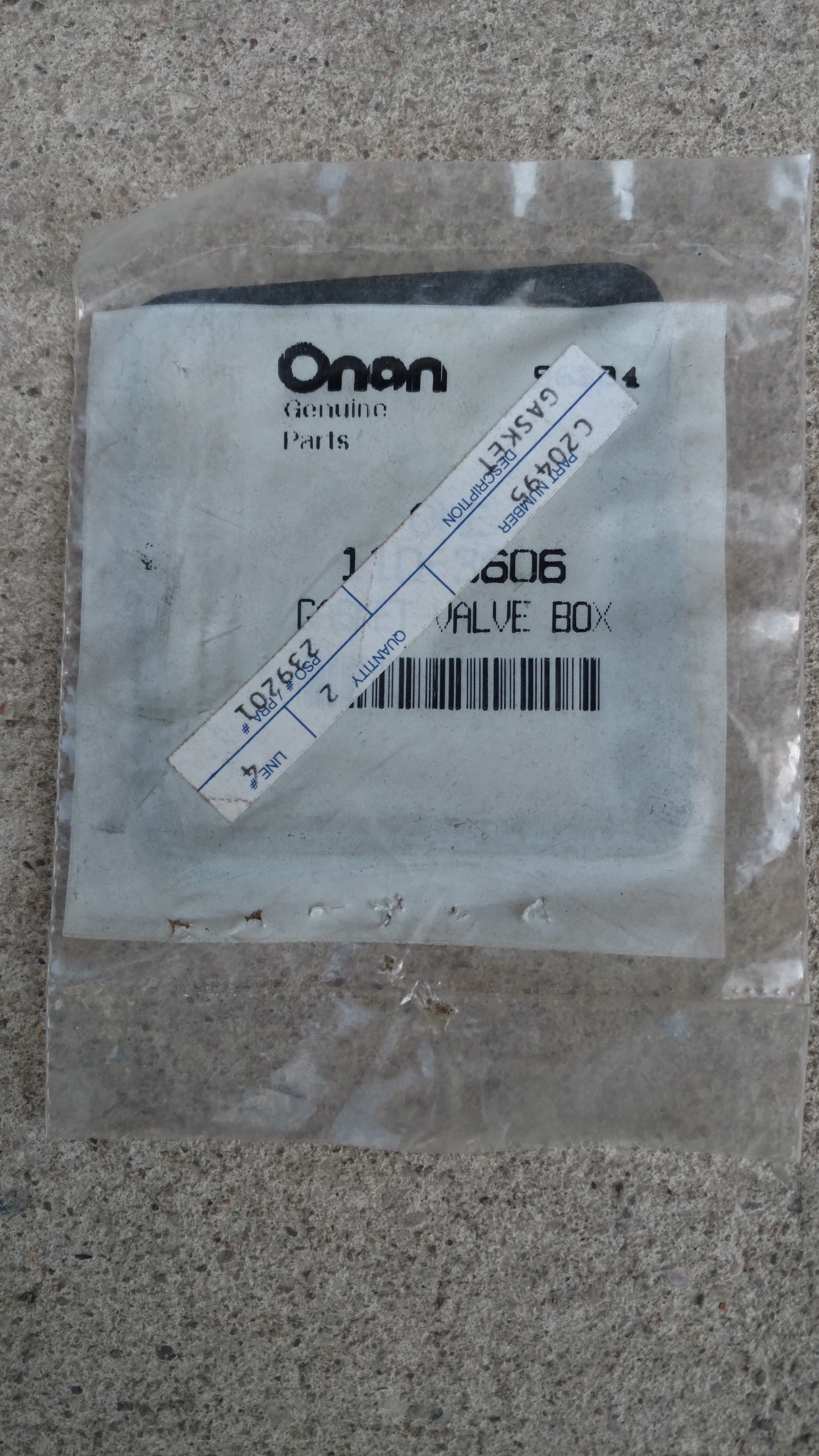 C20495 GASKET VALVE COVER ONAN 110-3606