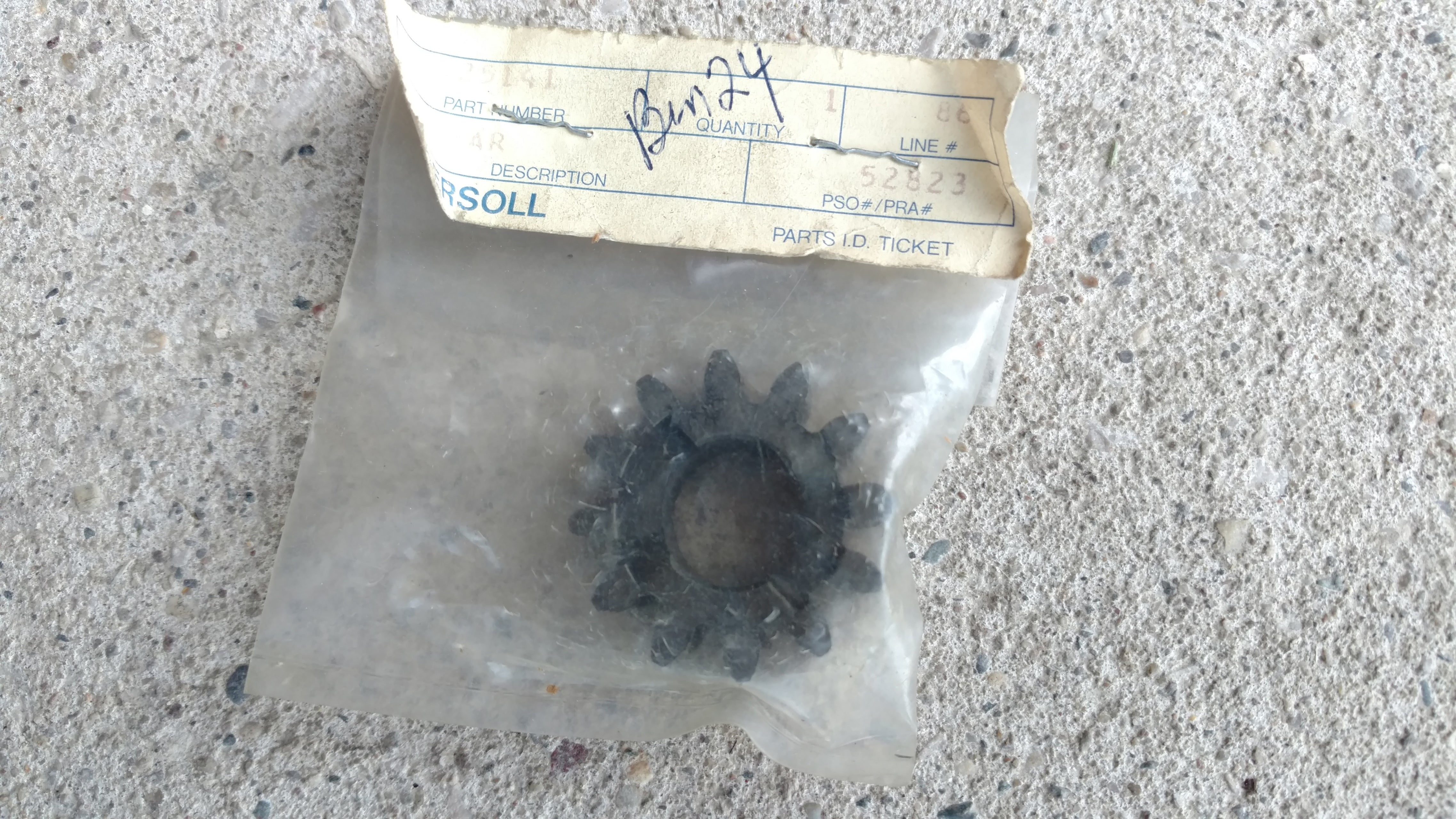 C25141 GEAR - RATCHET; SWEEPER