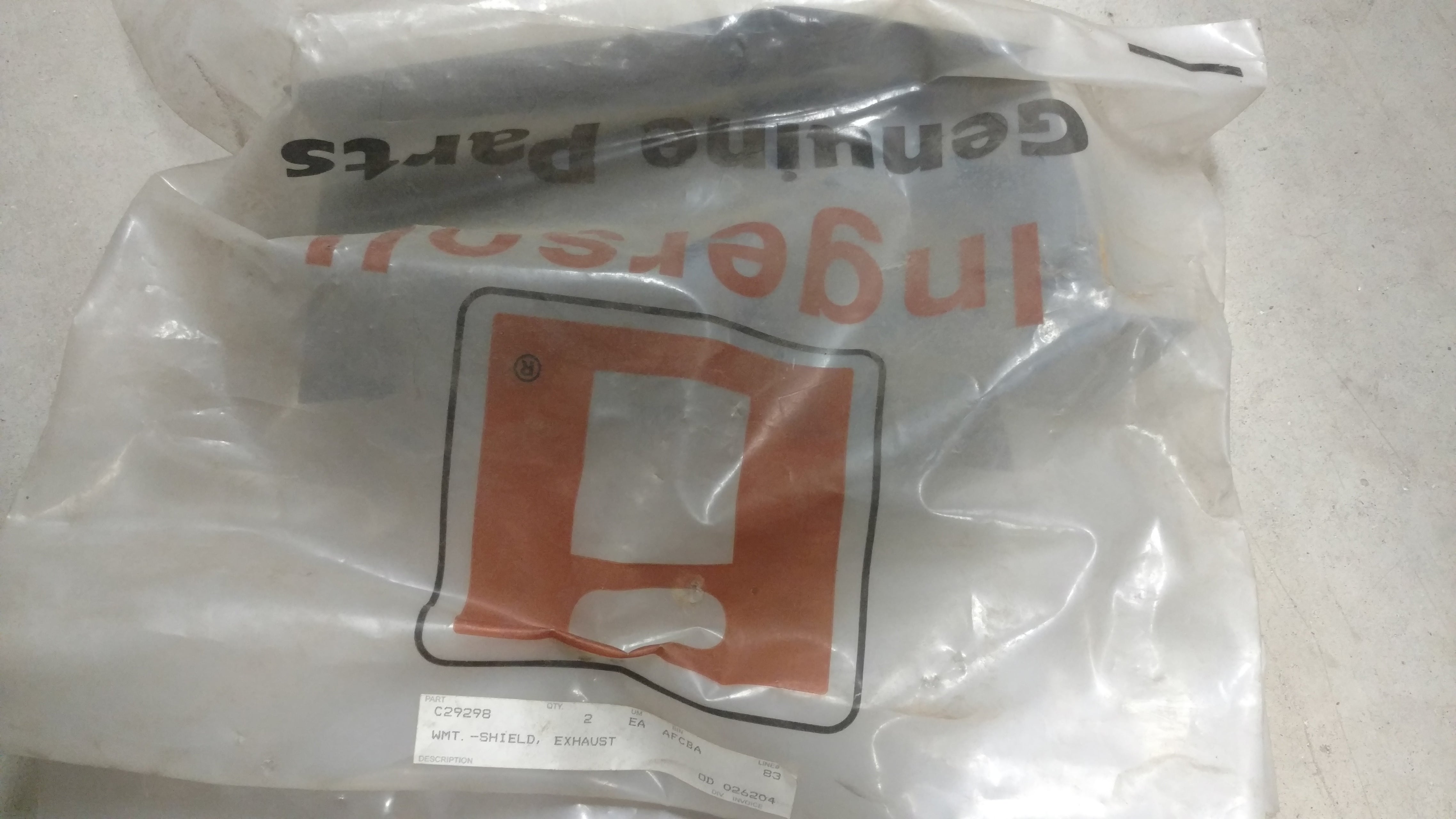 C29298 SHIELD; EXHAUST (226&448)
