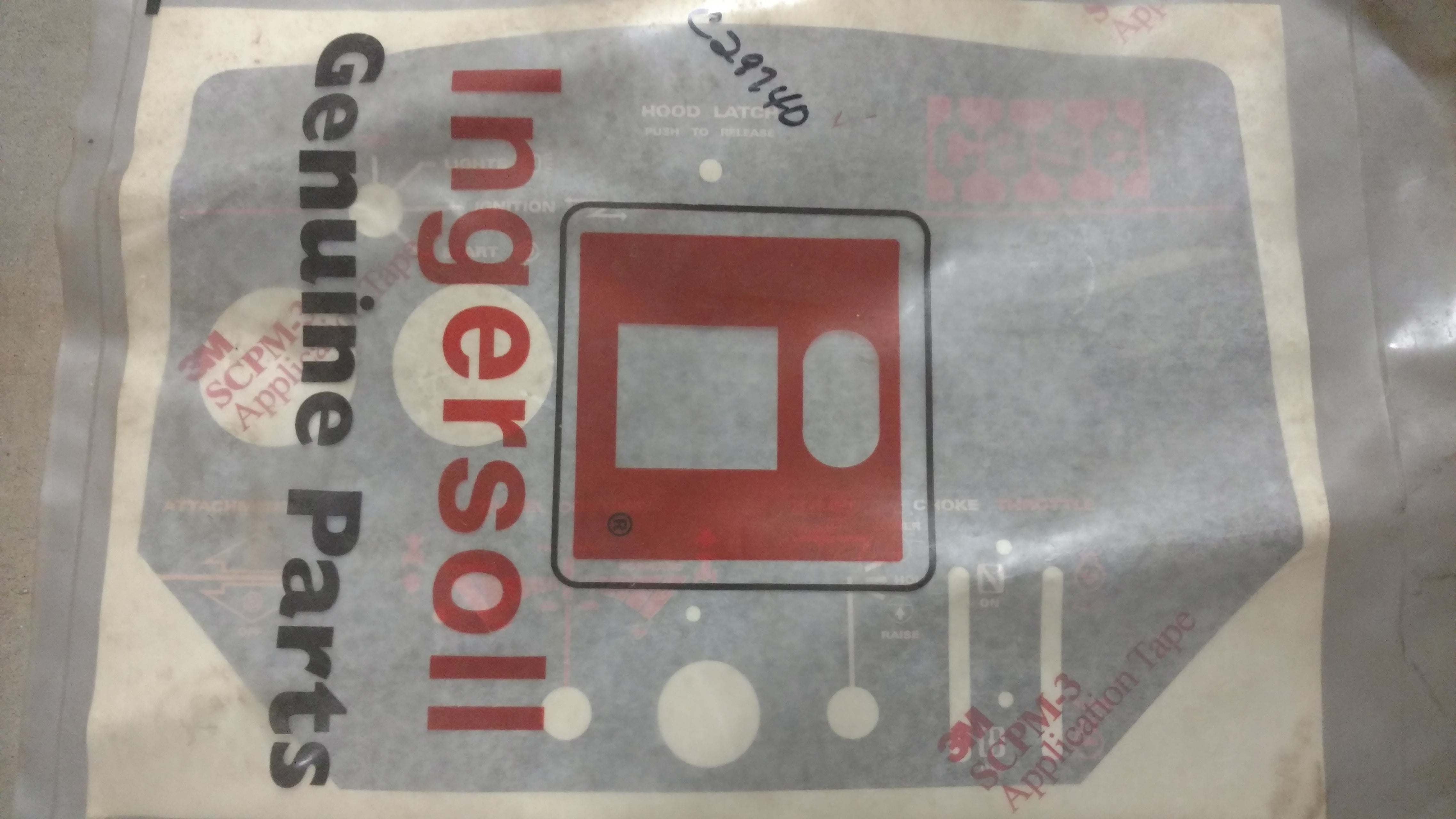 C29740 DECAL - INSTR. PANEL