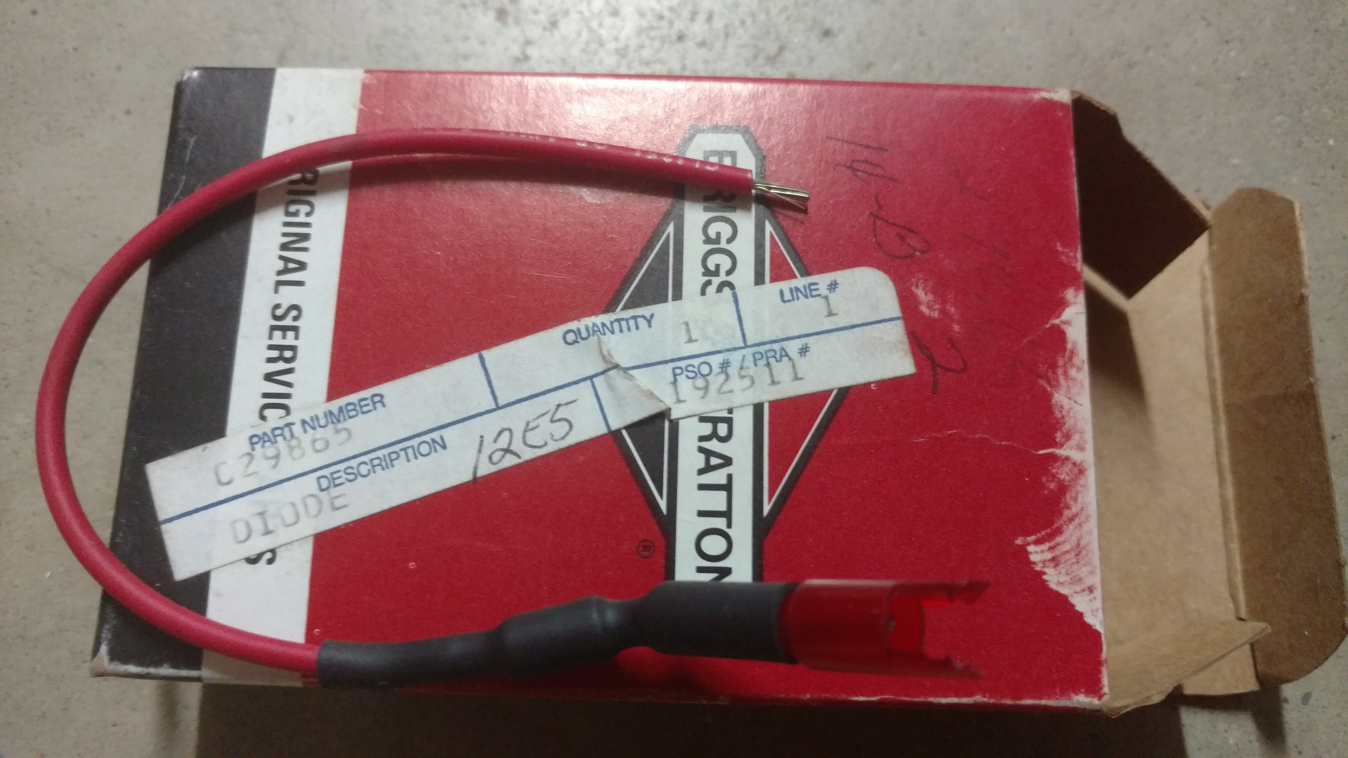 C29865 DIODE ASSY B/S 393814