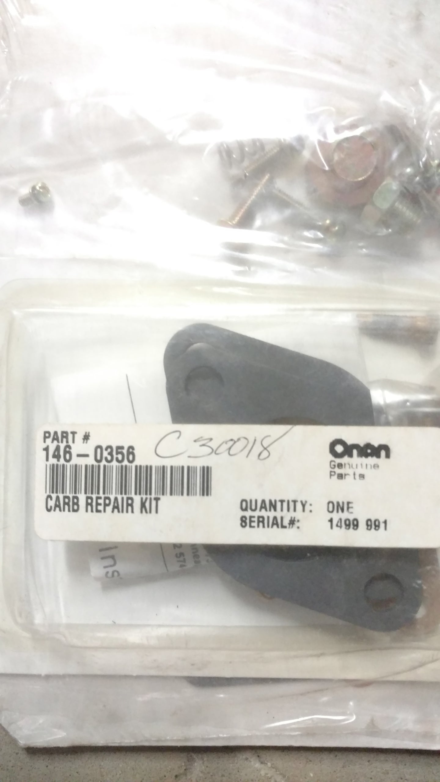 C30018 REPAIR KIT - CARBURETOR ONAN 146-0356