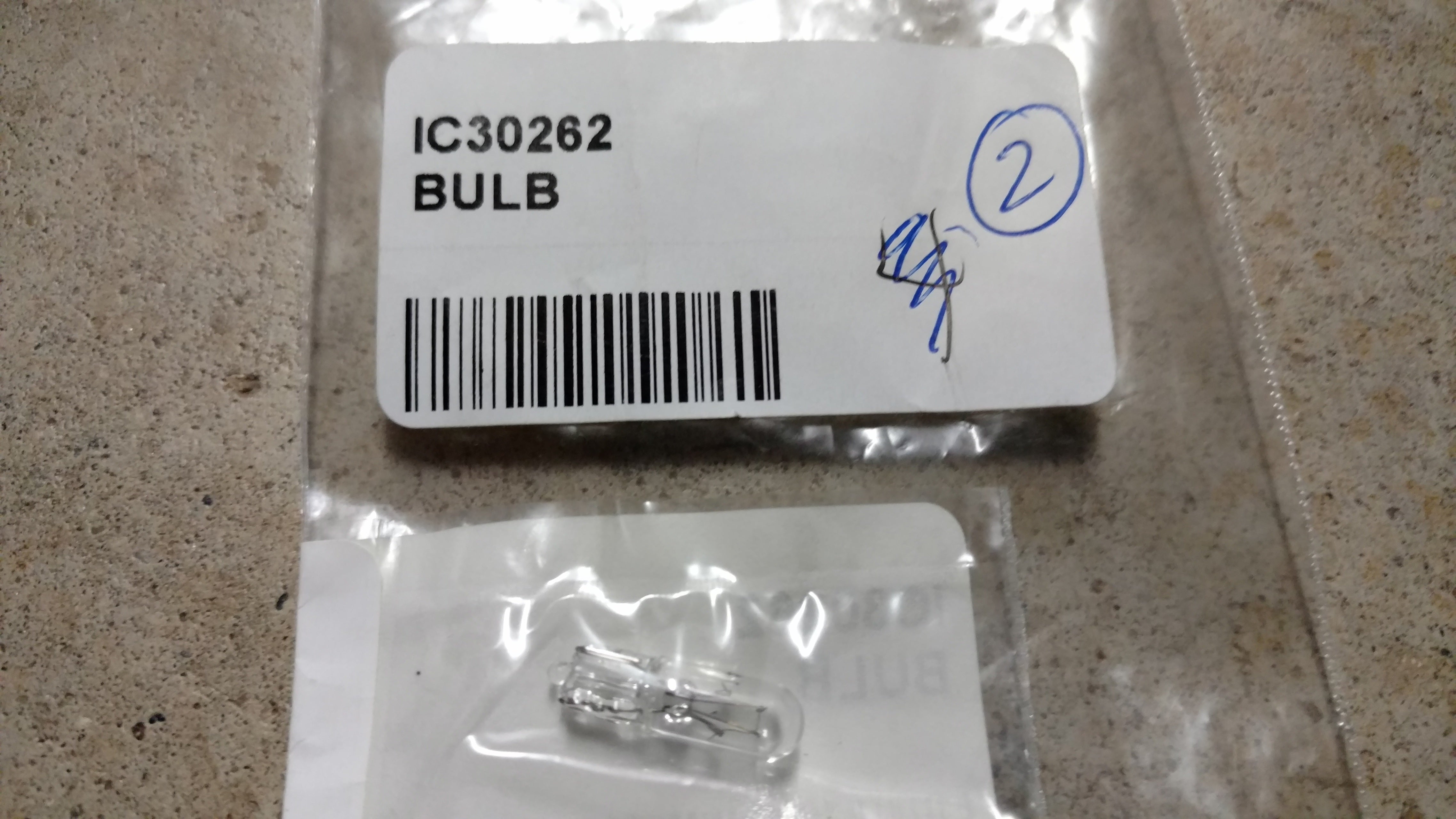 C30262 BULB - DASH PANEL C35343