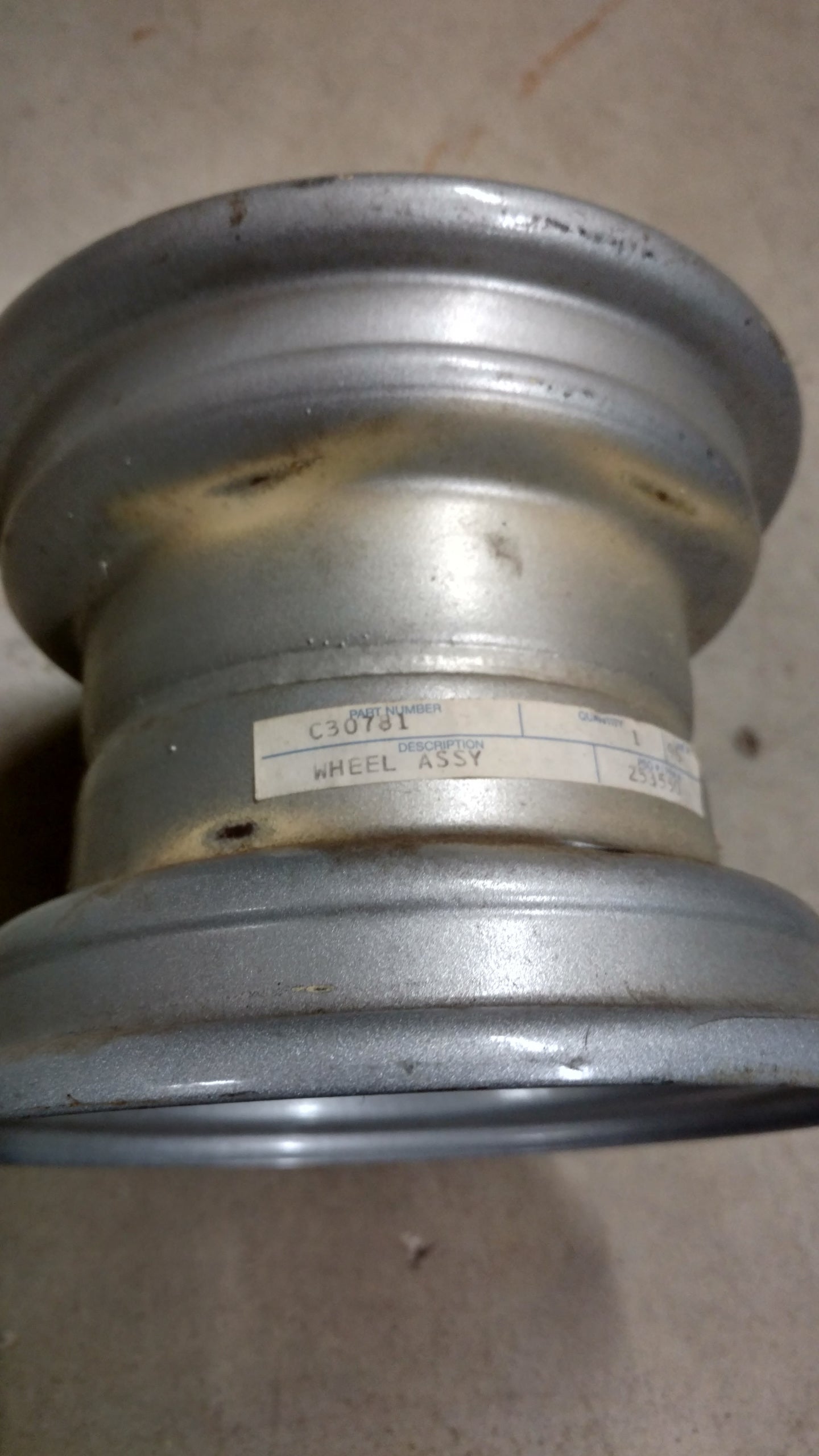 C30781 WHEEL ASSEMBLY - FRONT