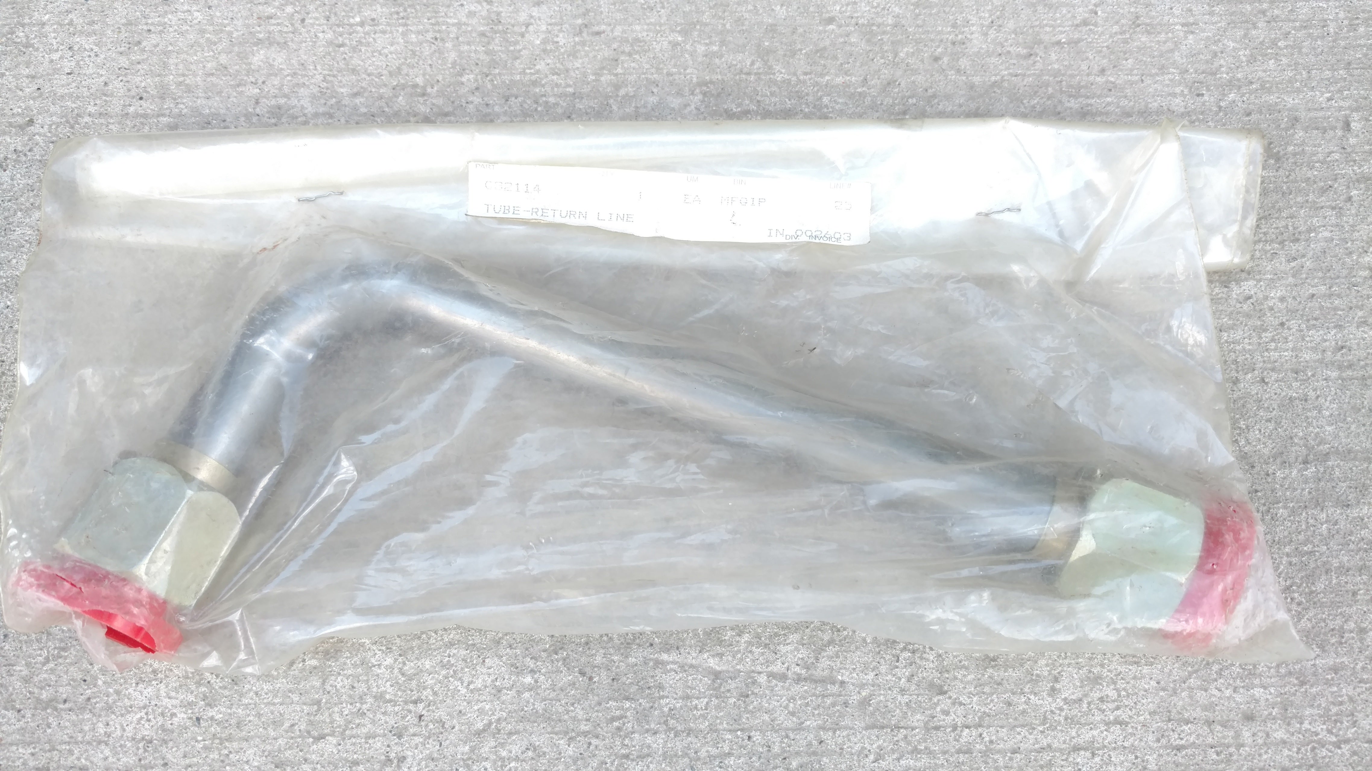 C32114 TUBE - RETURN LINE 3/4 OD W/37
