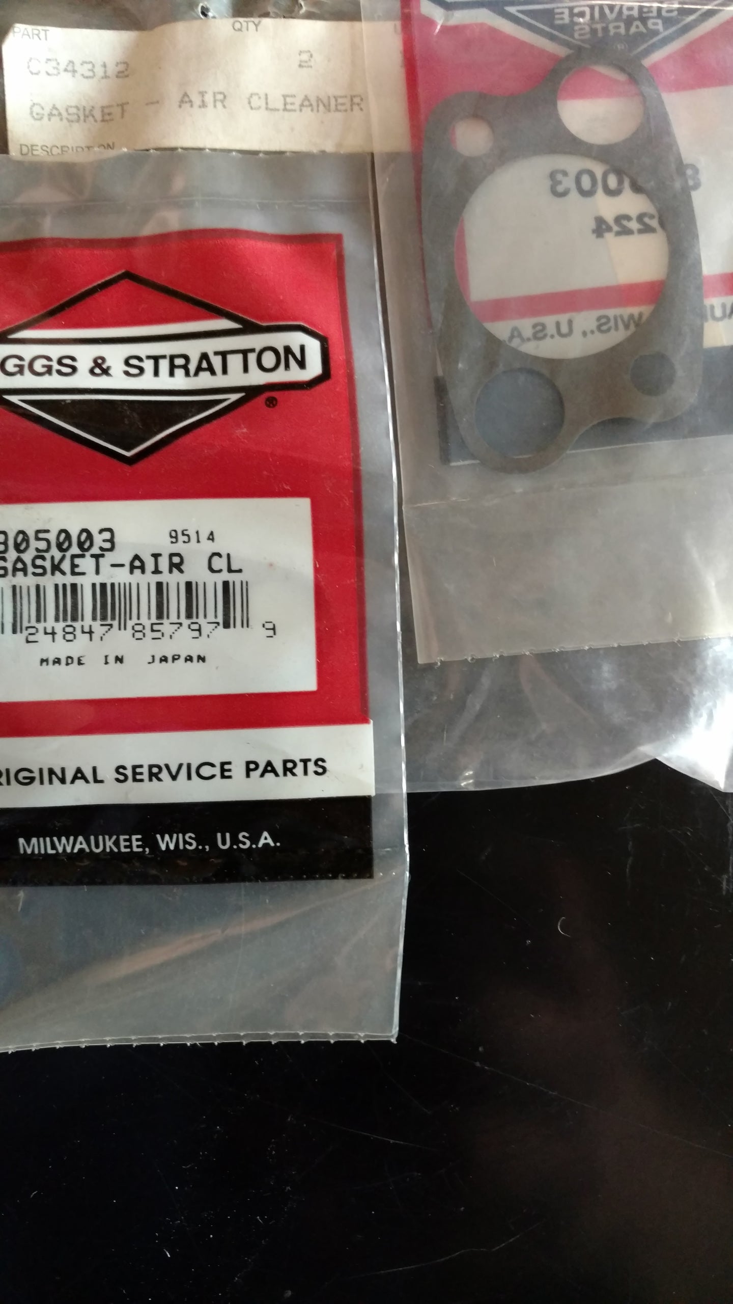 C34312 AIR CLEANER GASKET B/S 805003