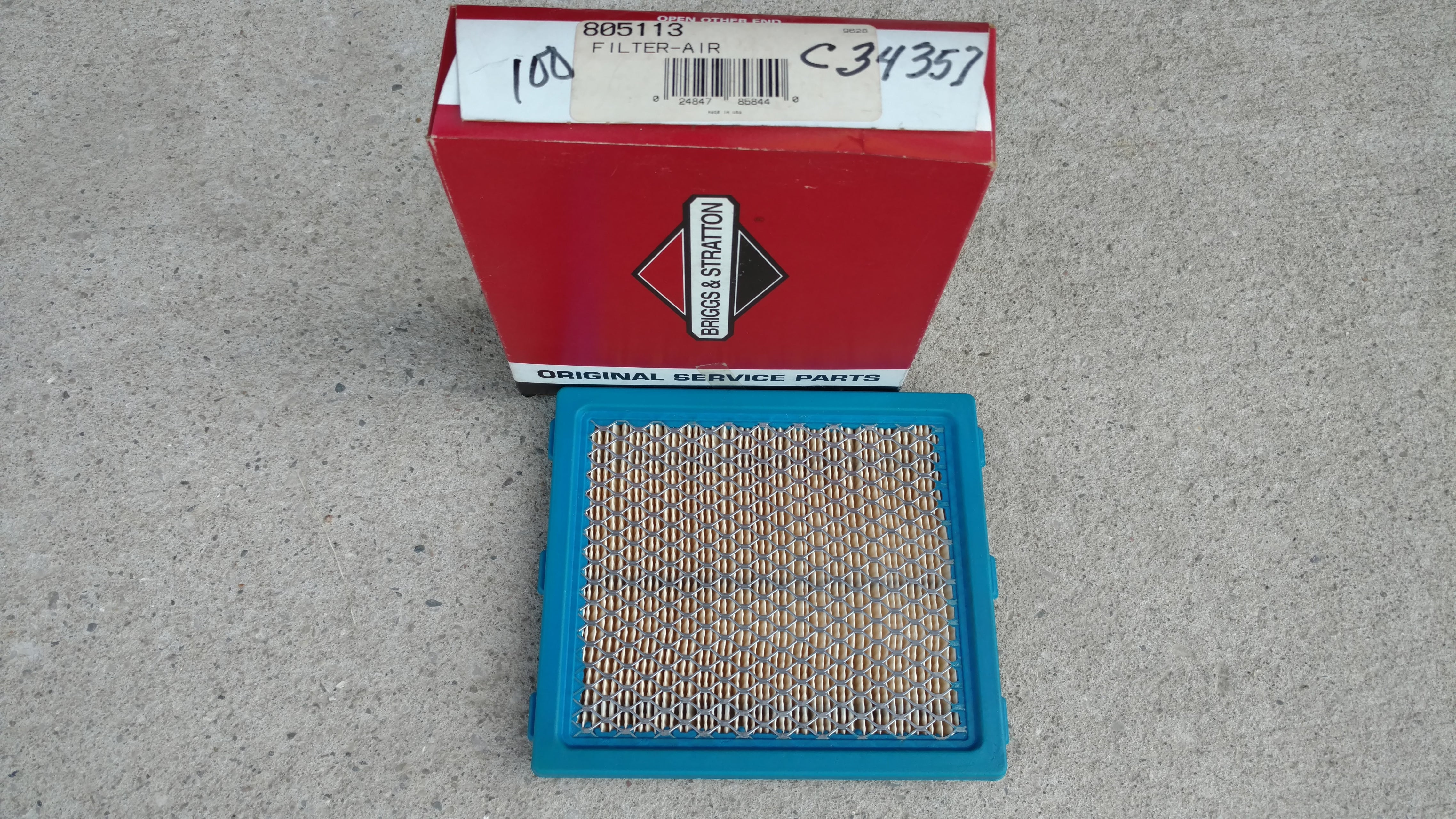 C34357 USE 7-02229 AIR FILTER B/S 805113