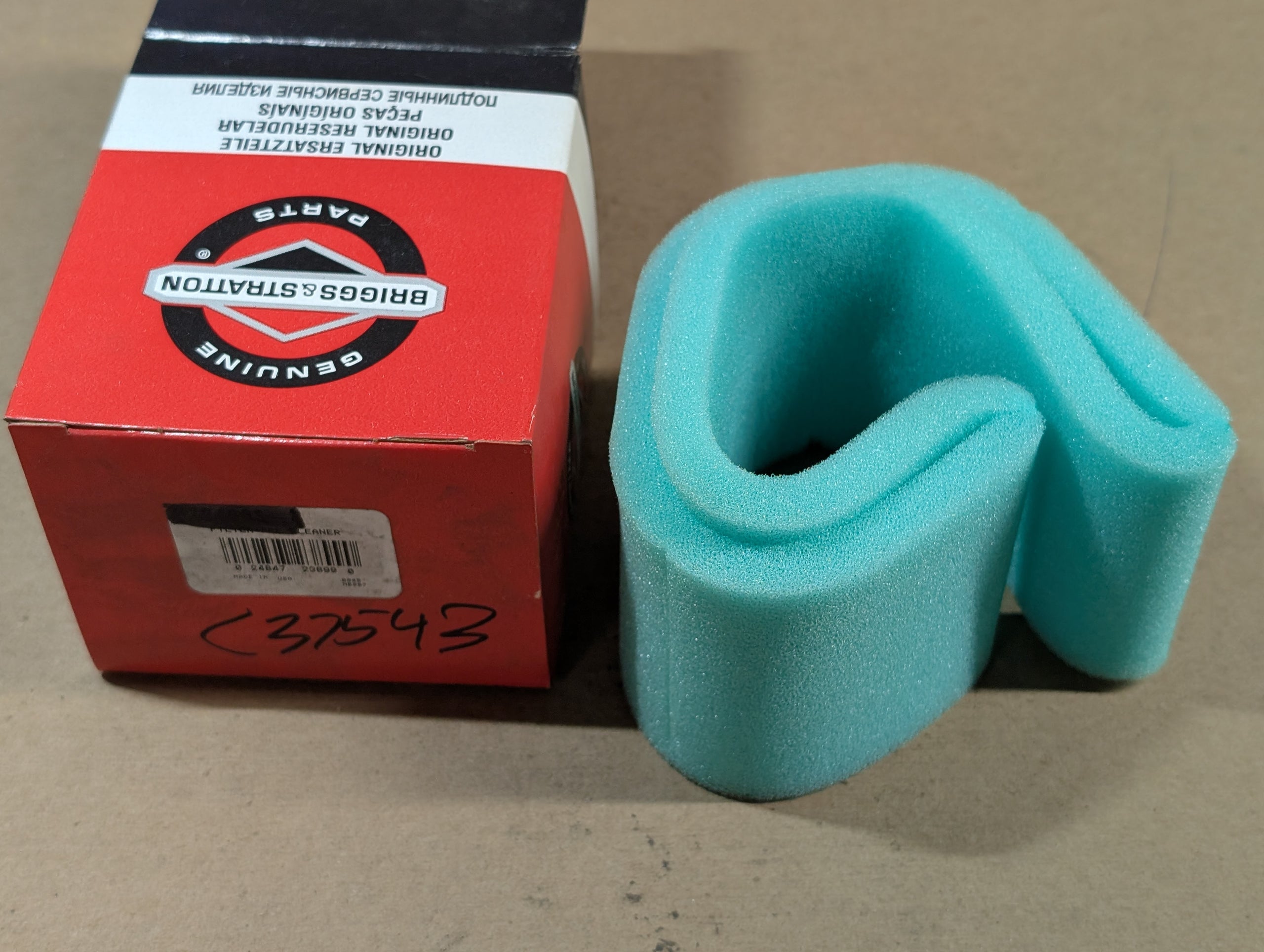 C37543 ( replaces G9005008 ) PRECLEANER 3012~4016; 5012  B/S  272490 BS272490S