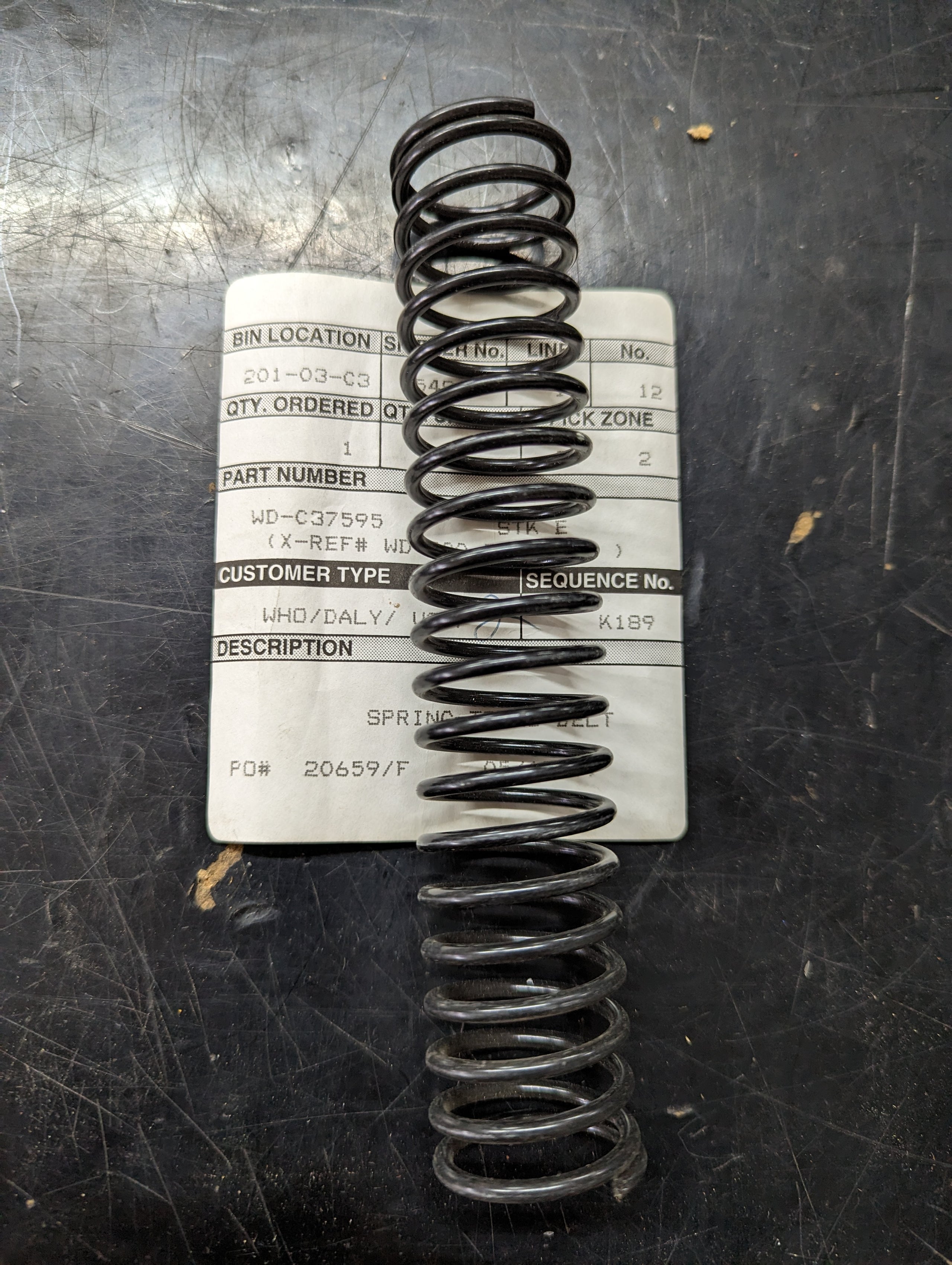 C37595 ( replaces G9005580 ) SPRING - IDLER TENSION