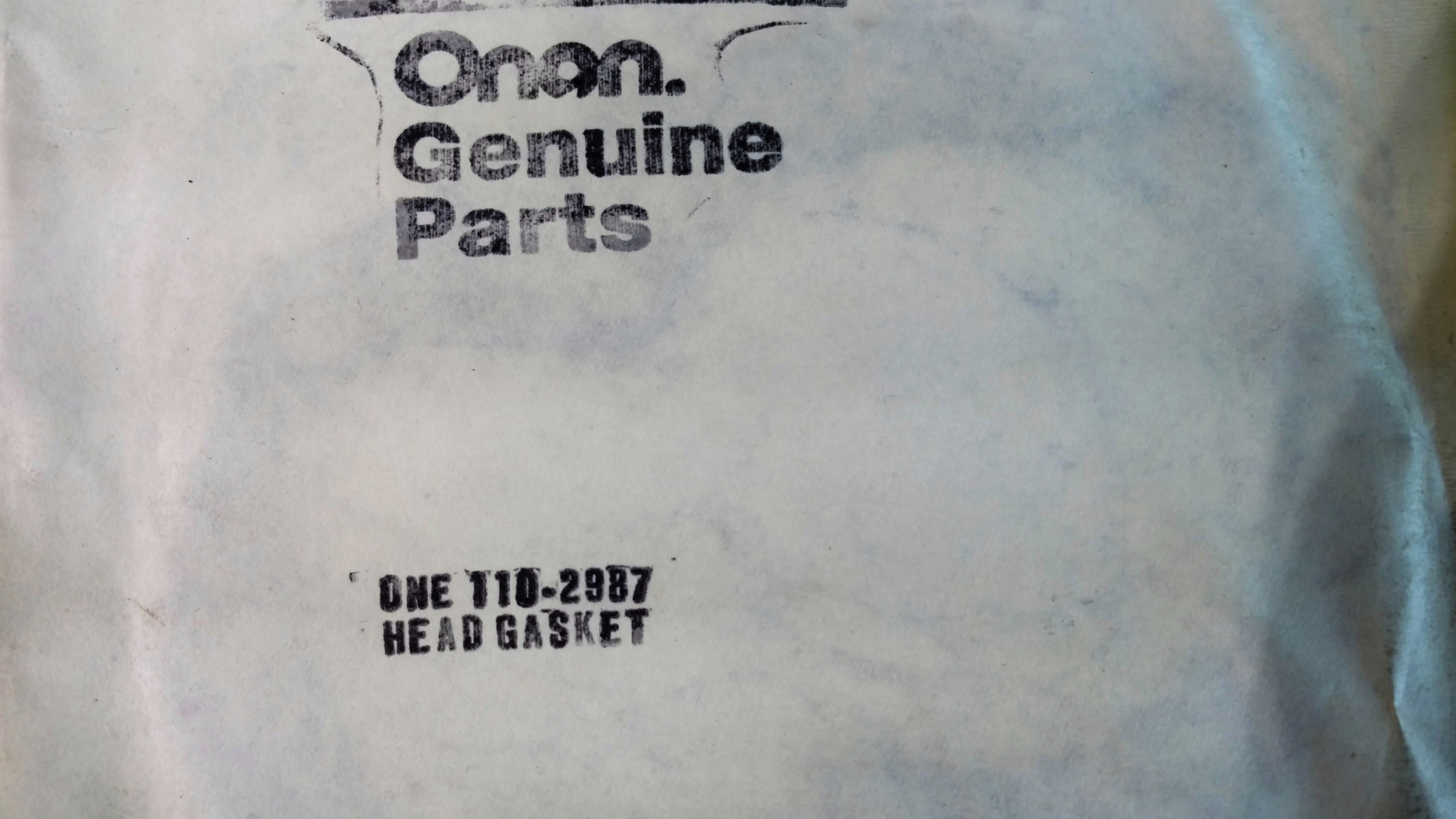 110-2987 GASKET - HEAD P224G T260G