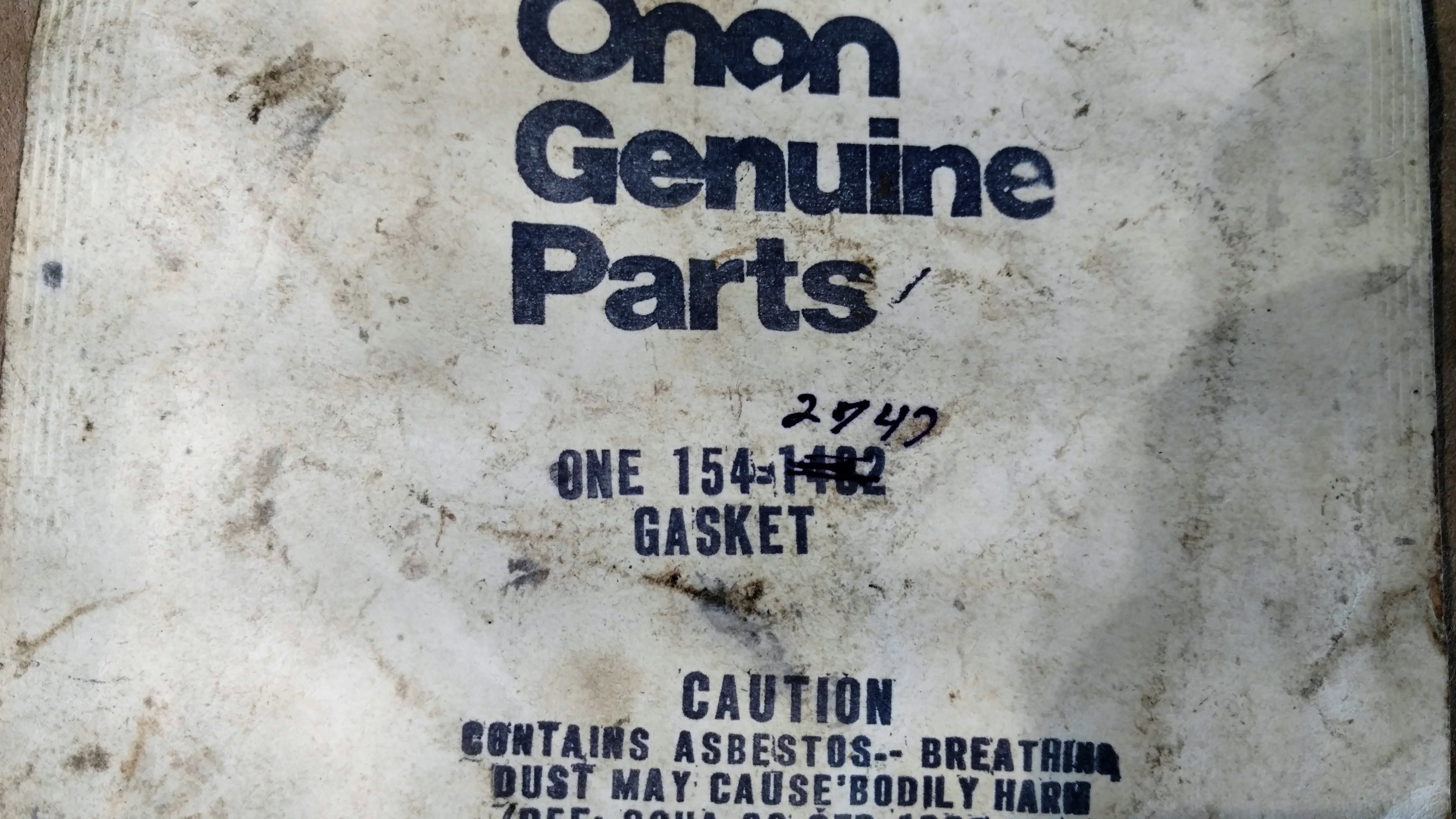 154-2747 GASKET - EXHAUST N & P224G ONAN