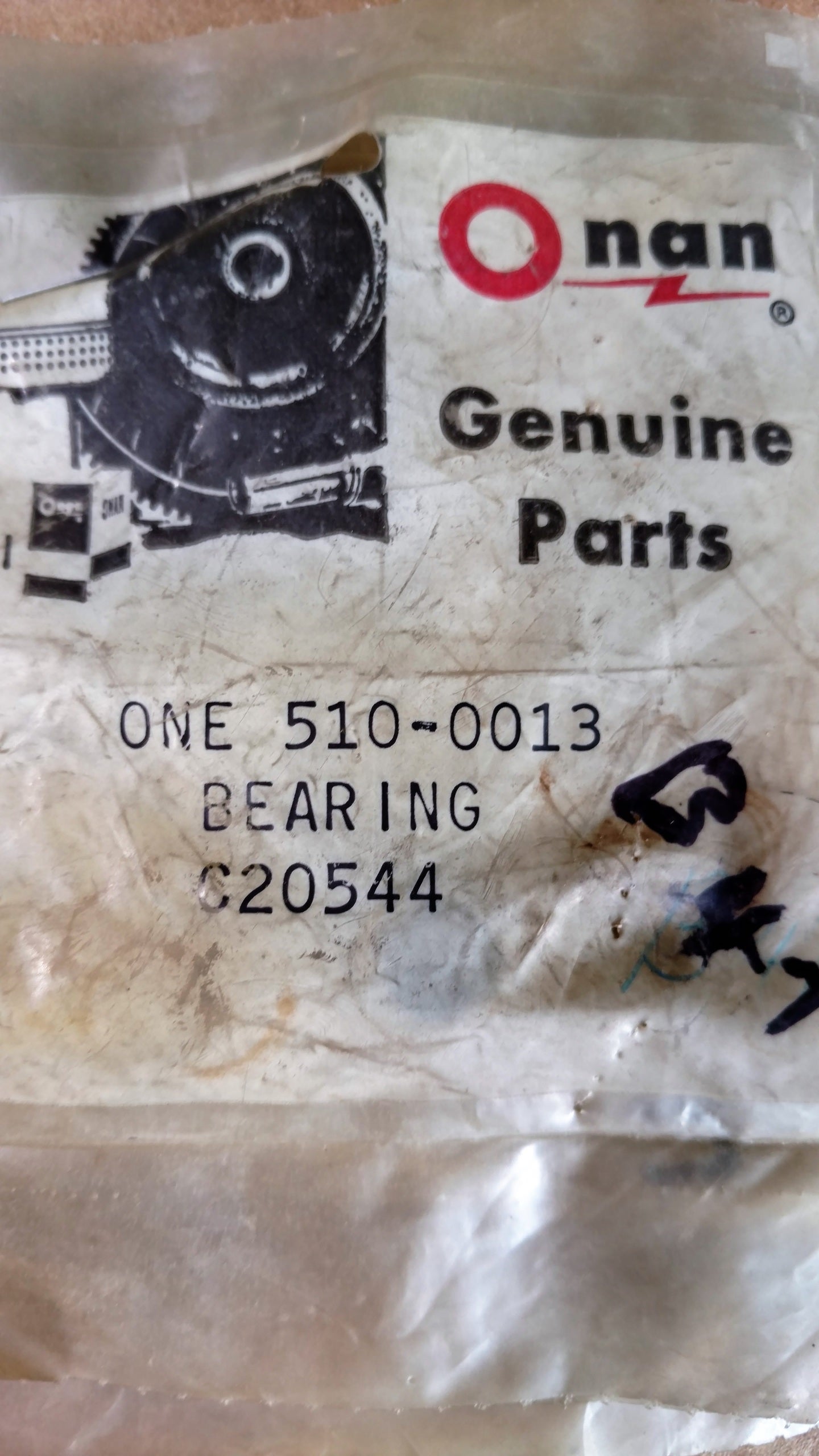 C20544 BEARING - GOVERNOR SHAFT, UPPER ONAN 510-0013