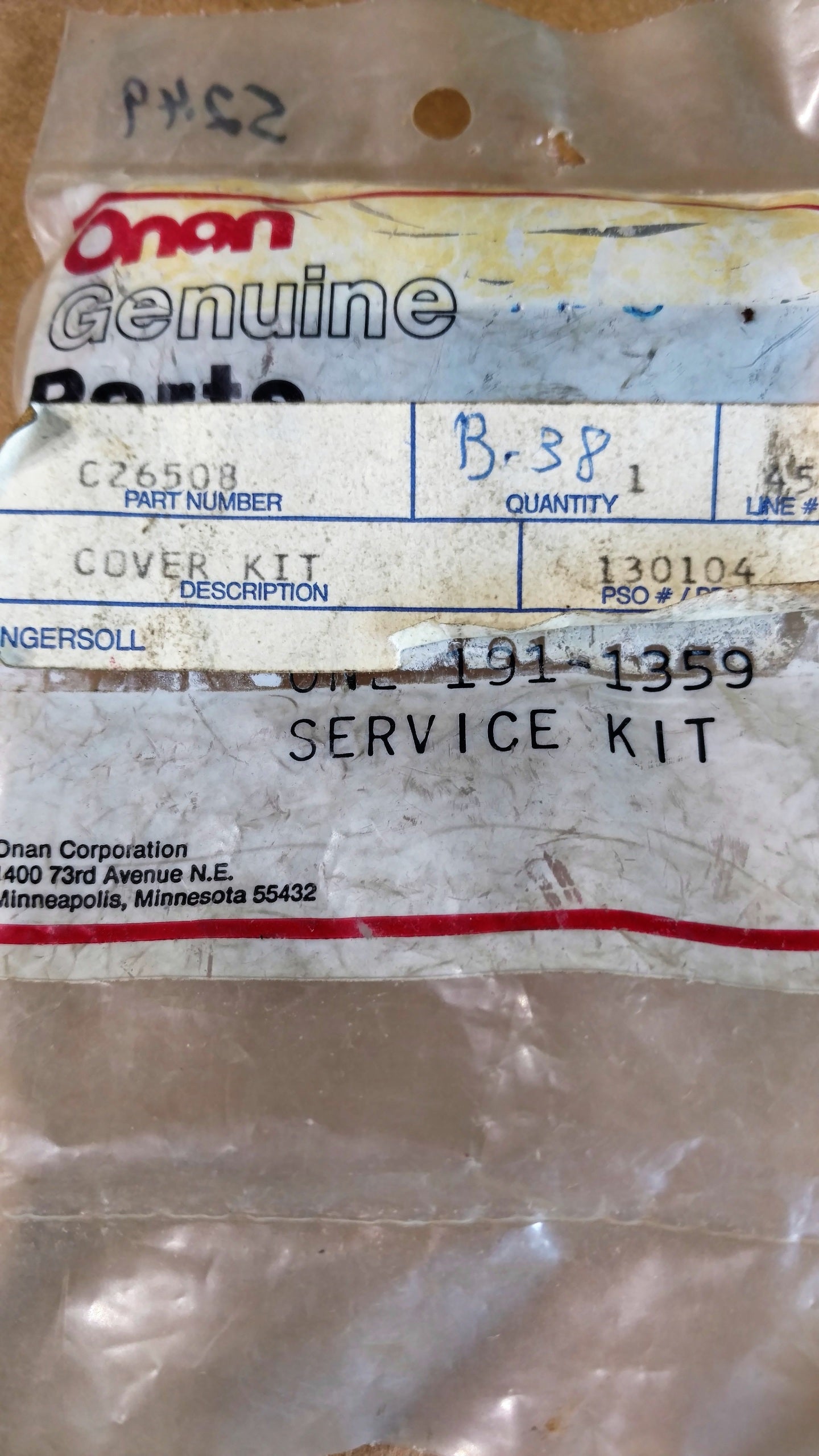 C26508 KIT - COVER - ONAN 191-1359`C20260