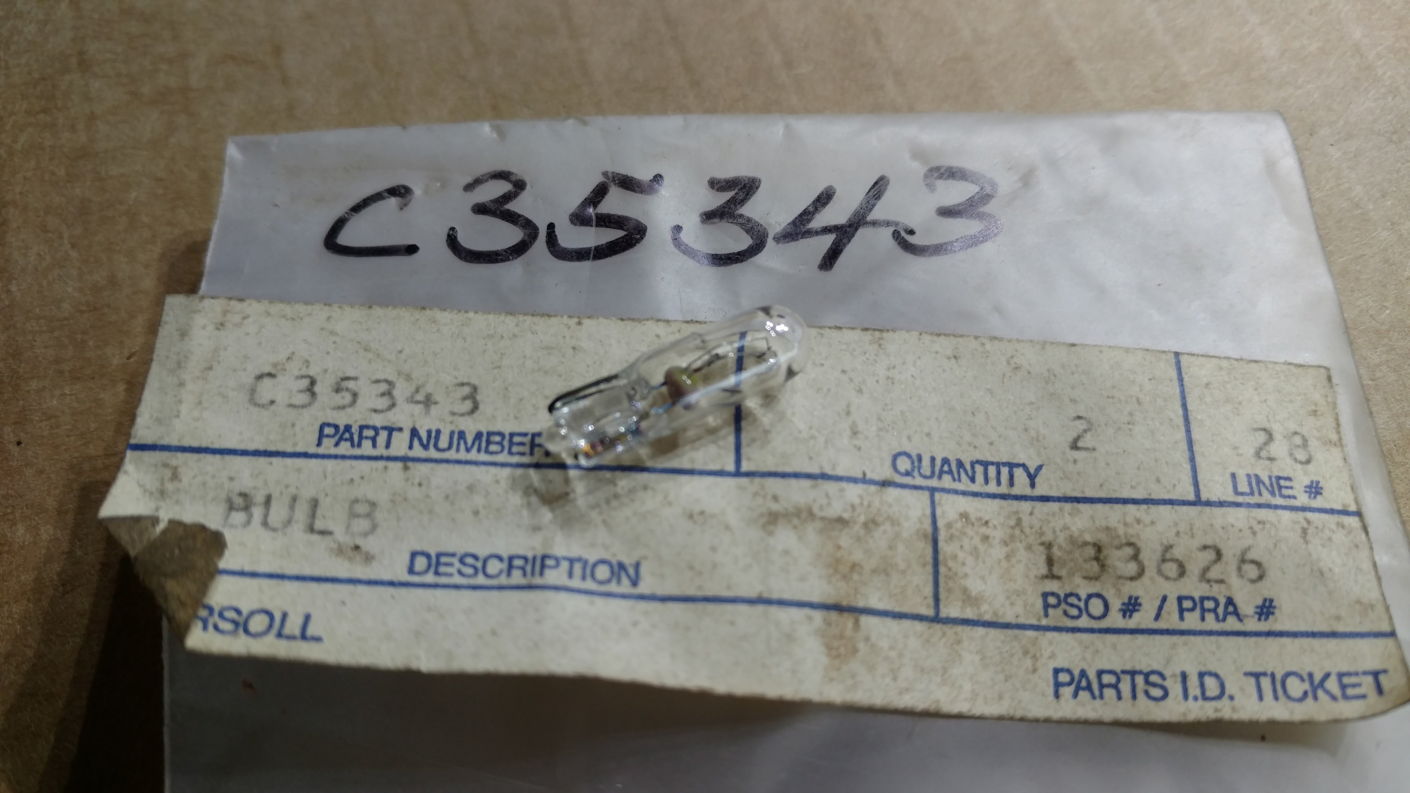 C35343 BULB, INDICATOR C30262