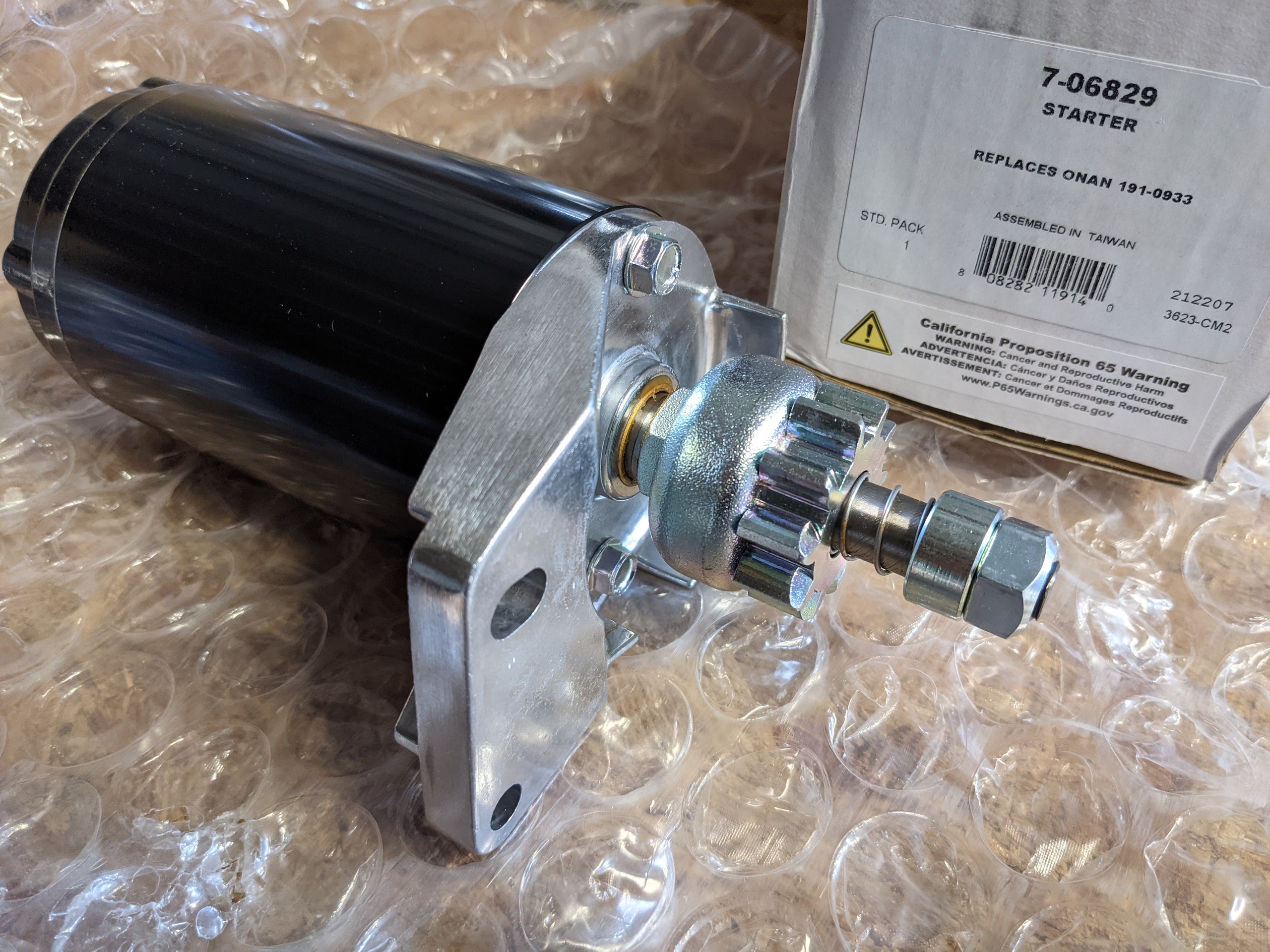 7-06829 STARTER - ONAN 191-0933 C29733