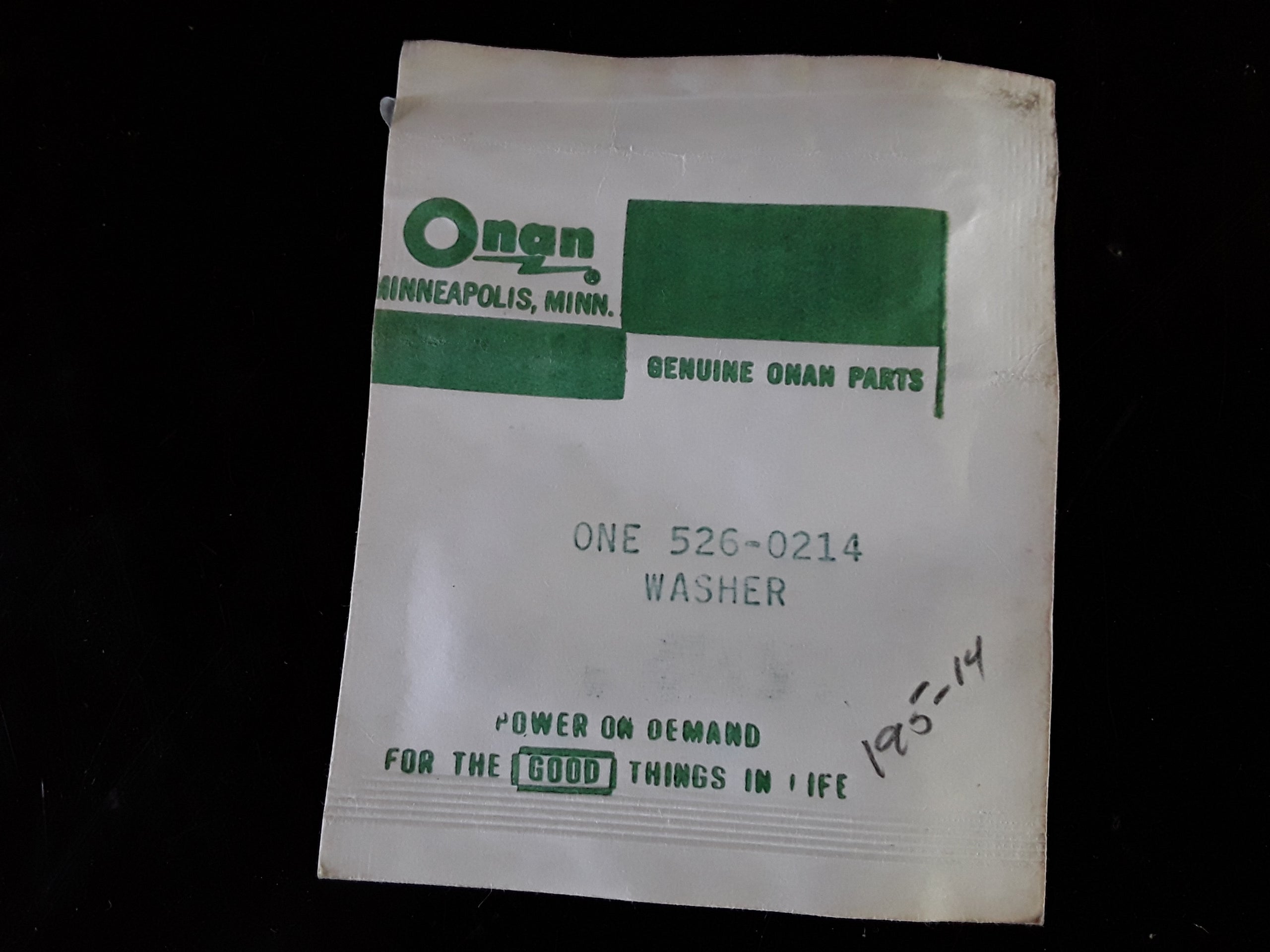 526-0214 ONAN WASHER - GOV