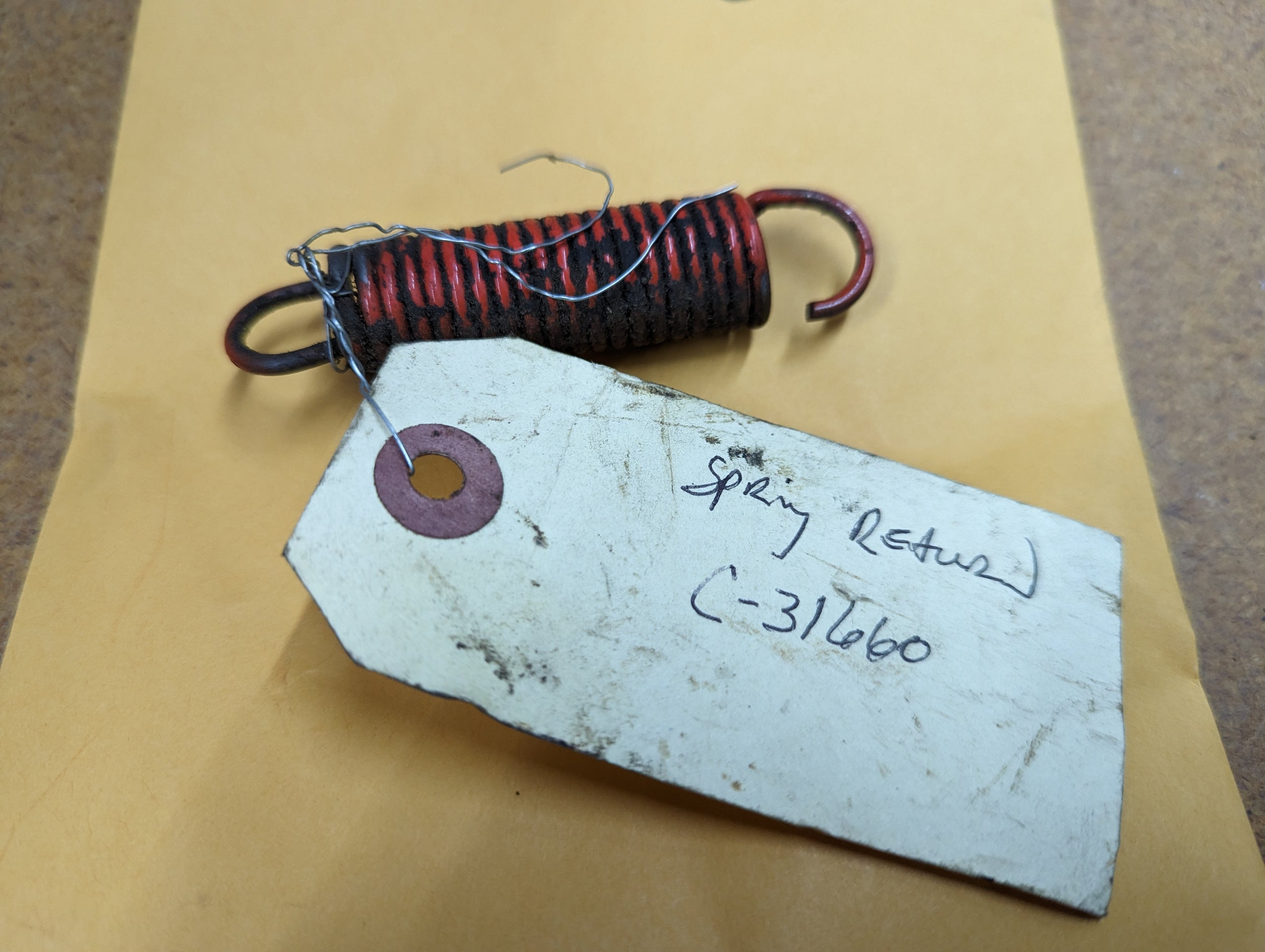 C31660 USED SPRING - RETURN TO NEUTRAL