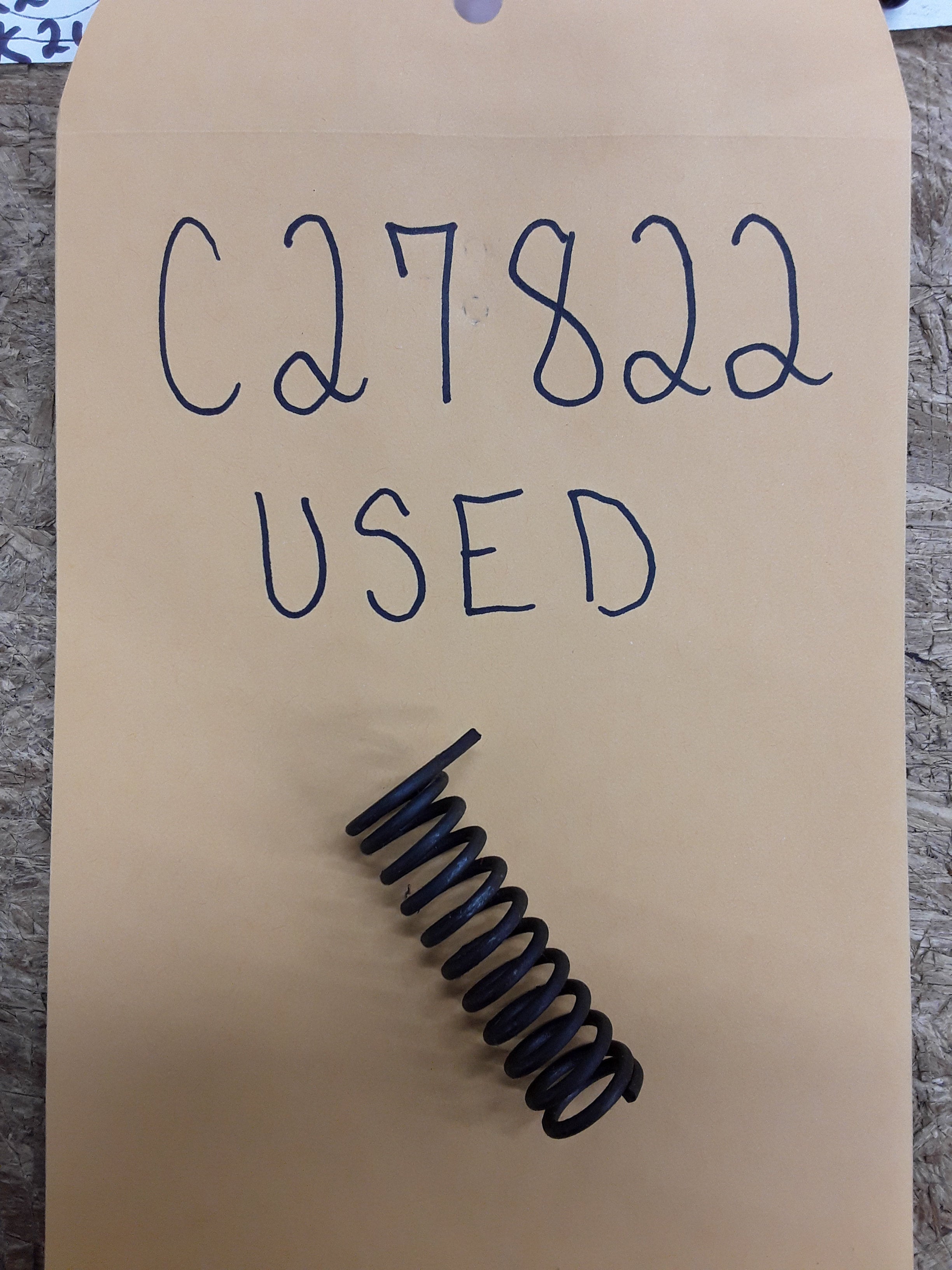 C27822 USED SPRING - COMPRESSION C17612 C25595