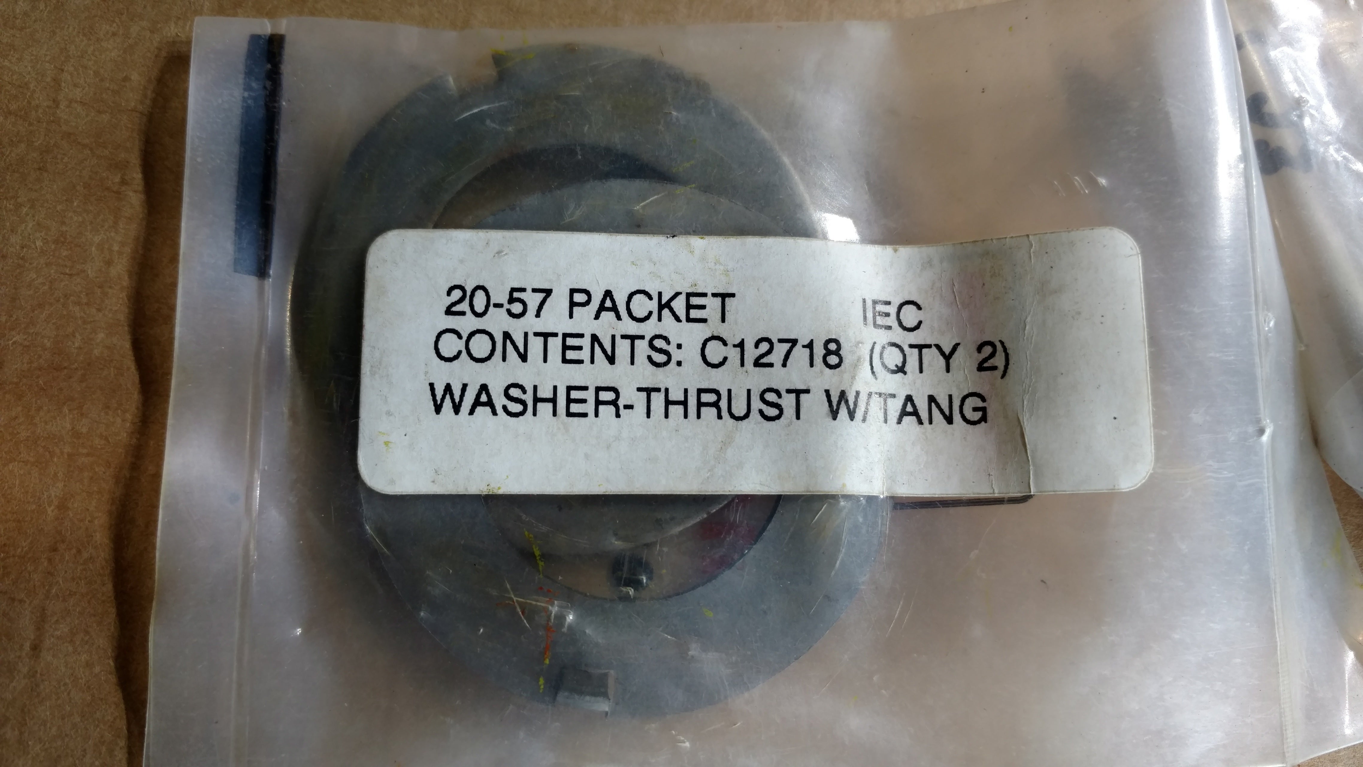 C12718 WASHER-THRUST W/TANG DIFF